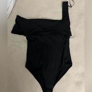 Zara Black Off the Shoulder Bodysuit